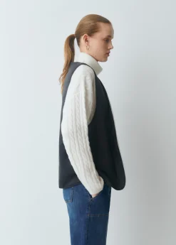 Abrigos Y Chaquetas*Brownie Chaqueta encerada con chaleco borrego extraíble Azulmarino