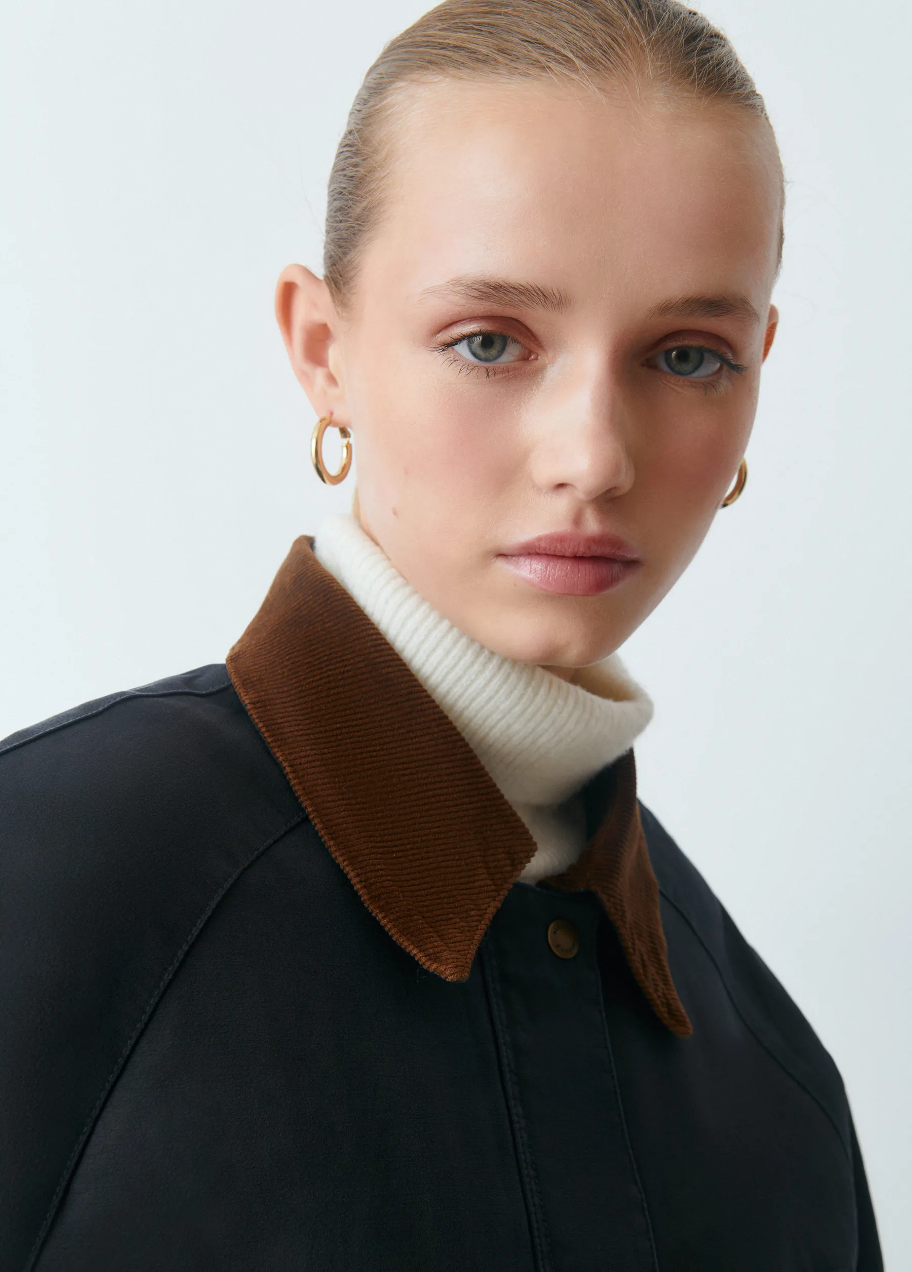 Abrigos Y Chaquetas*Brownie Chaqueta encerada con chaleco borrego extraíble Azulmarino