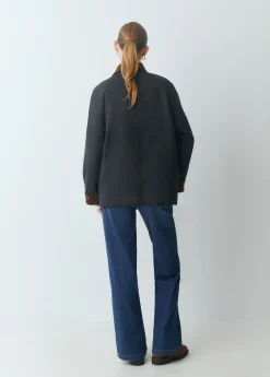 Abrigos Y Chaquetas*Brownie Chaqueta encerada con chaleco borrego extraíble Azulmarino