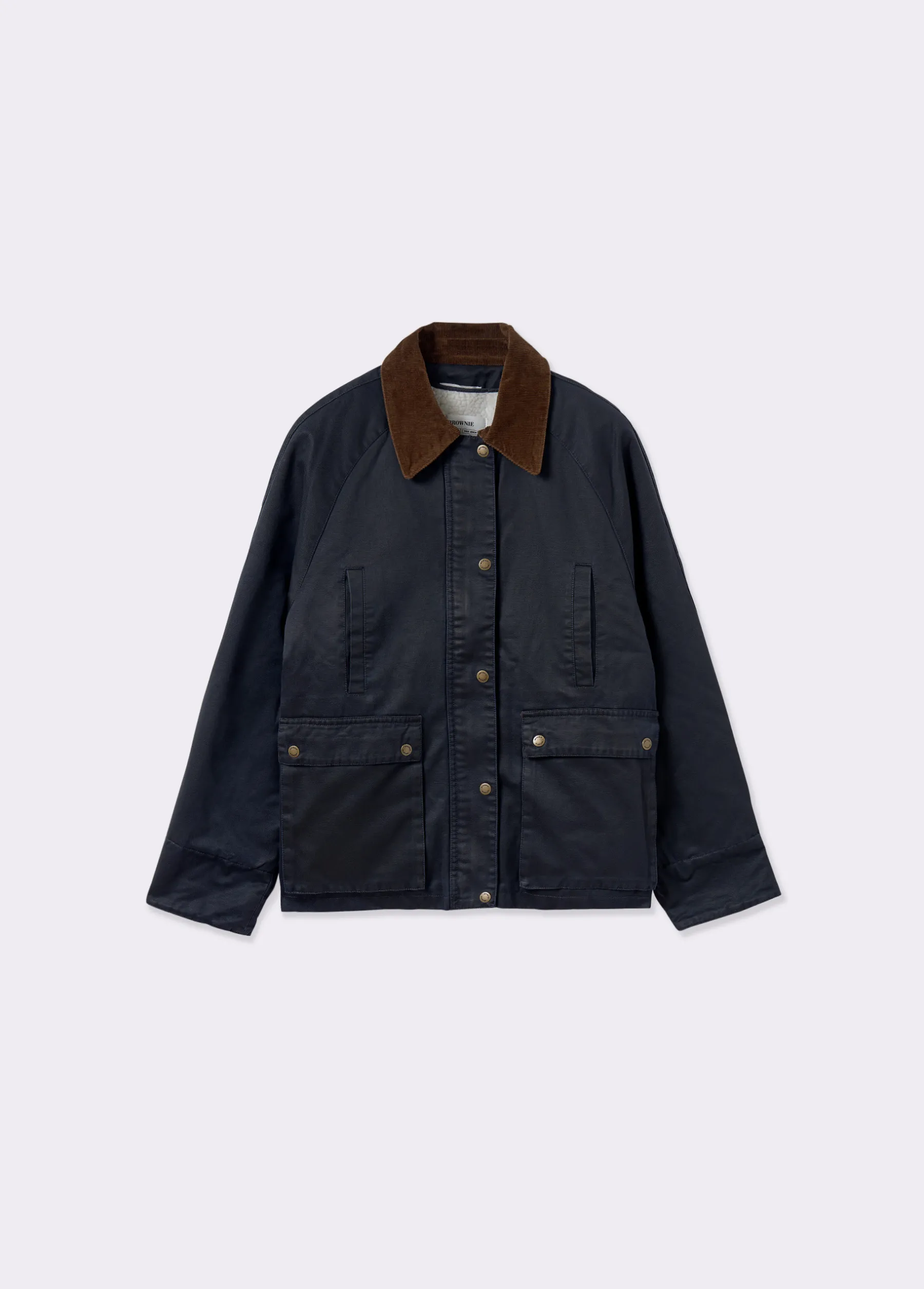 Abrigos Y Chaquetas*Brownie Chaqueta encerada con chaleco borrego extraíble Azulmarino