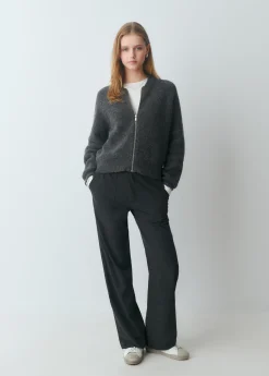 Jerséis|Punto*Brownie Chaqueta punto bomber Grismedio