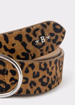 Cinturones*Brownie Cinturón estampado animal Negro