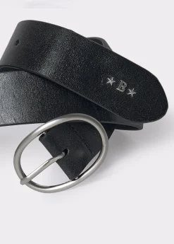 Cinturones*Brownie Cinturón piel liso Negro