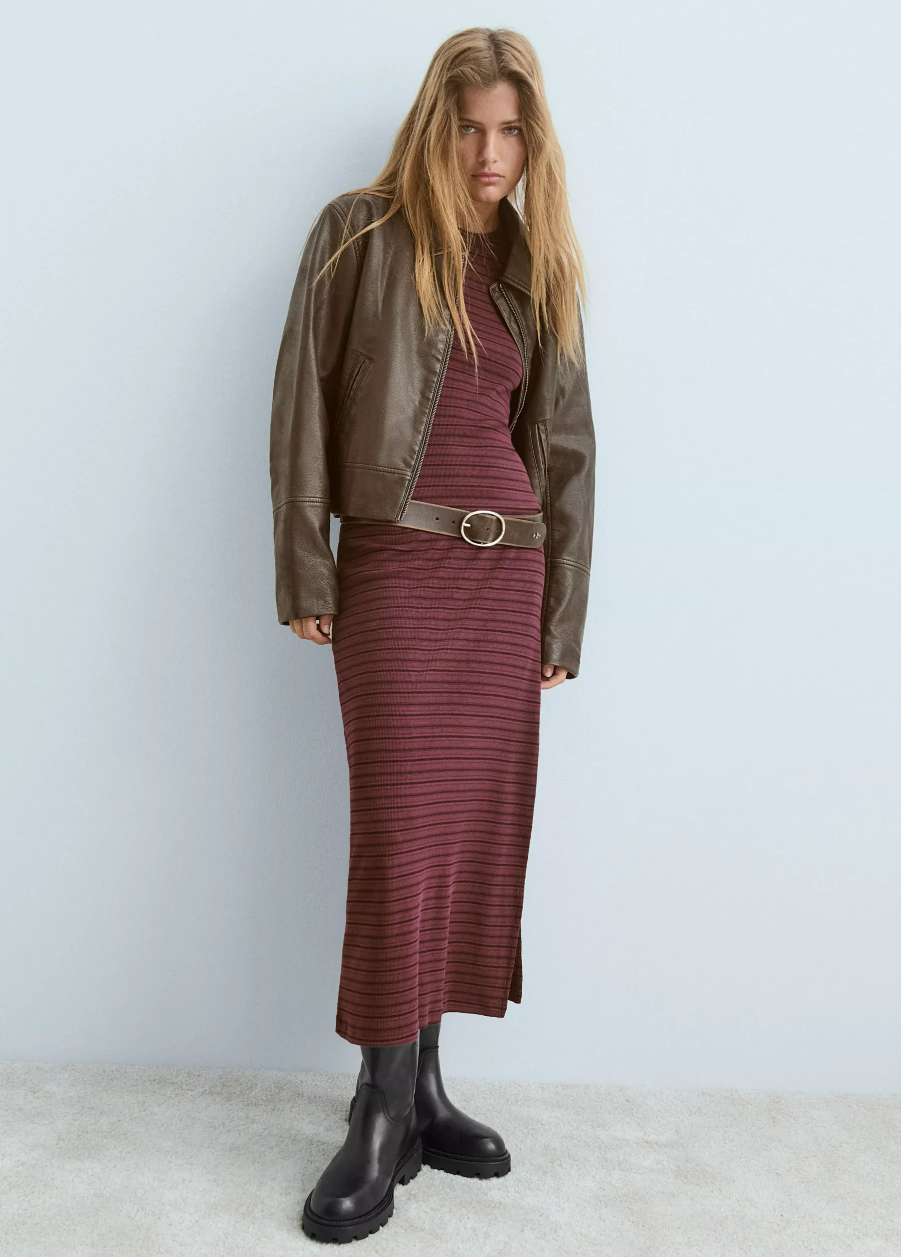 Cinturones*Brownie Cinturón piel liso Marron