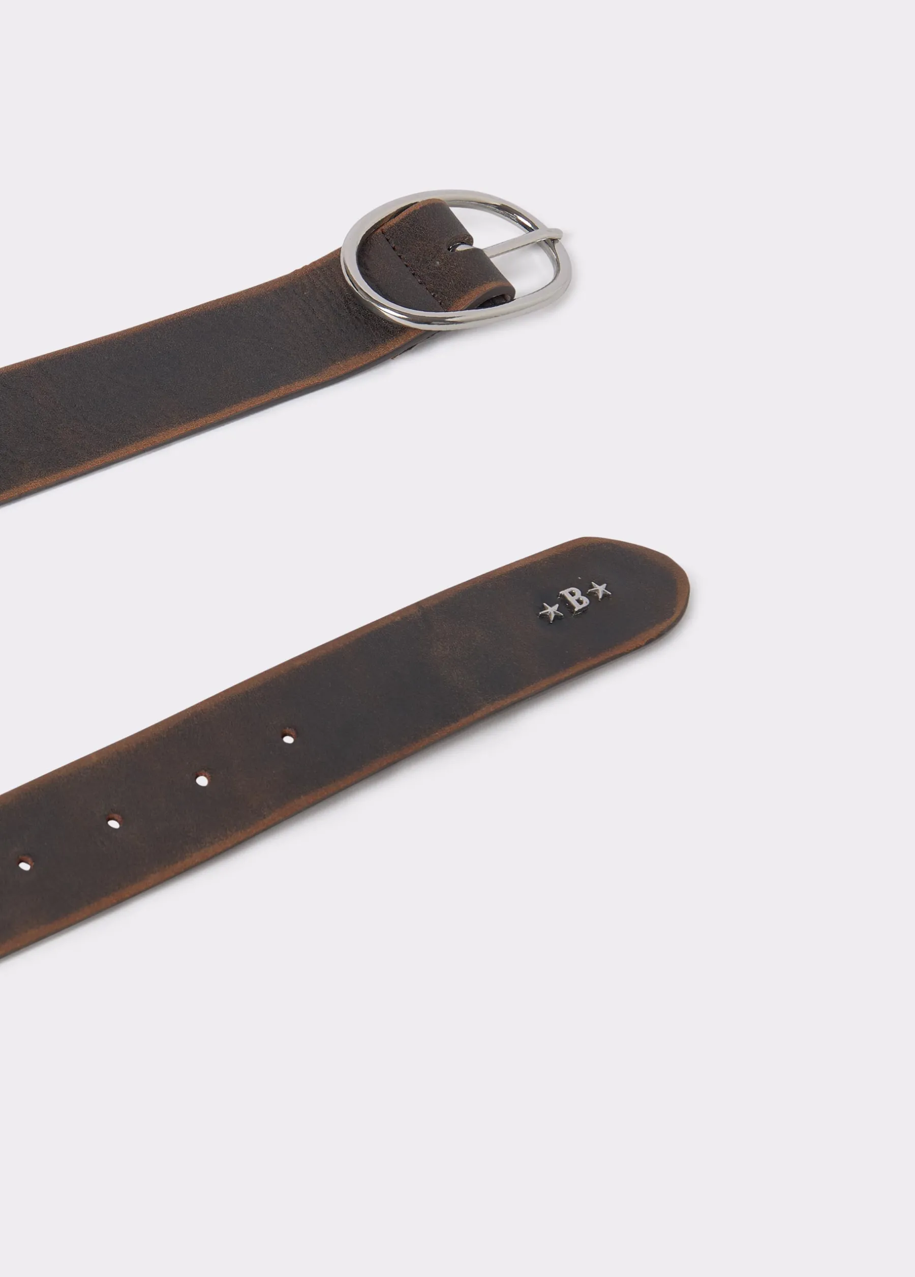 Cinturones*Brownie Cinturón piel liso Marron