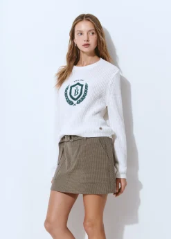 Faldas|Total Look*Brownie Falda cuadritos mini Marron