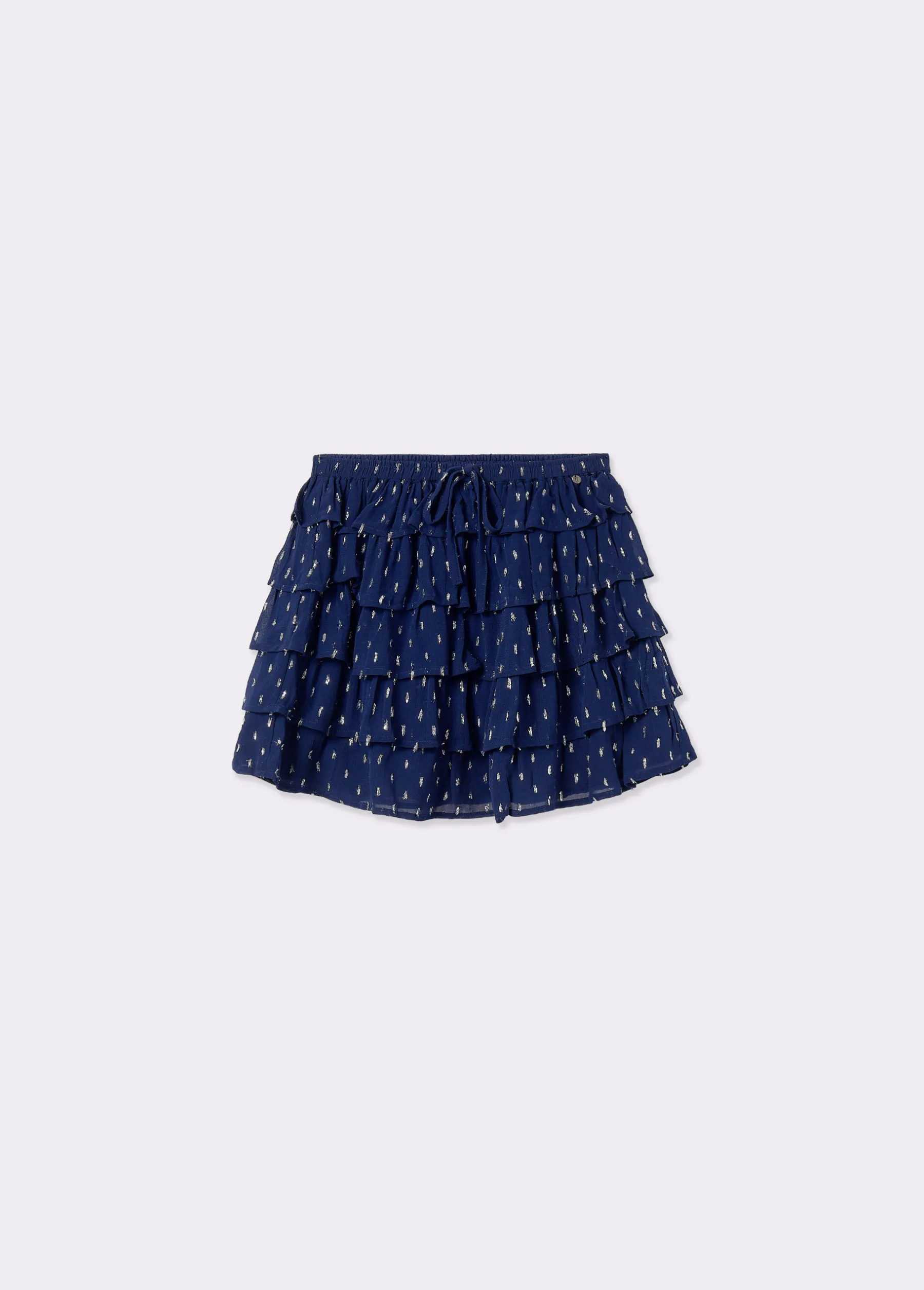 Faldas*Brownie Falda multivolantes brillo Azul