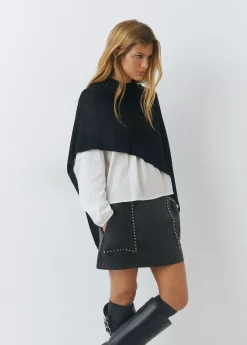 Faldas*Brownie Falda tachas Negro