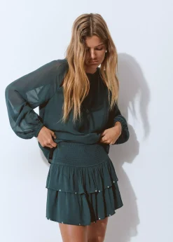 Faldas|Total Look*Brownie Falda volantes detalle tachas