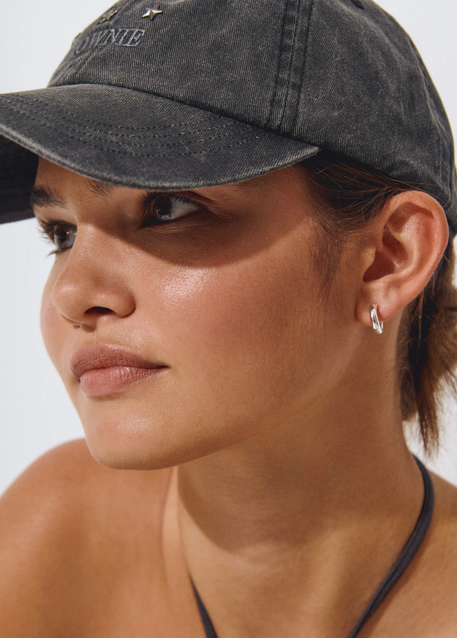 Gorras Y Gorros*Brownie Gorra algodón bordada Antracita