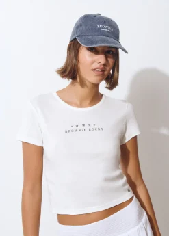 Gorras Y Gorros*Brownie Gorra algodón bordada Marino