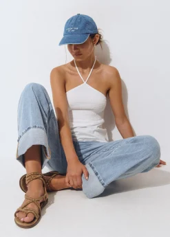 Gorras Y Gorros*Brownie Gorra algodón bordada Azul