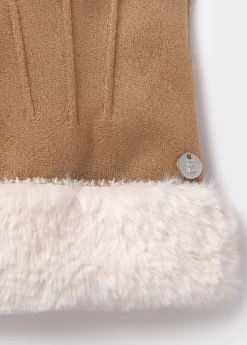 Guantes Y Mitones*Brownie Guantes doble faz Topo