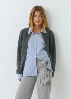 Guantes Y Mitones*Brownie Guantes trenza Gris