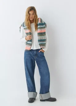 Jeans*Brownie Jeans bajo vuelta Azulmedio