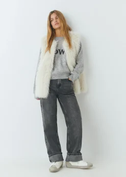 Jeans*Brownie Jeans rectos cinco bolsillos Negro