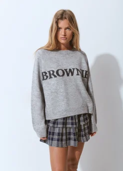 Jerséis|Punto*Brownie Jersey bordado Gris