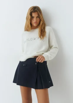 Jerséis|Punto*Brownie Jersey lentejuelas Crudo