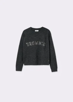 Jerséis|Punto*Brownie Jersey lentejuelas Gris
