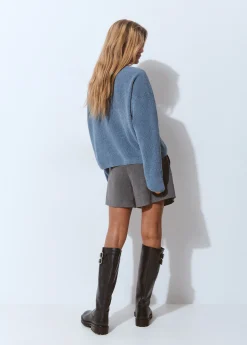 Jerséis|Punto*Brownie Jersey básico chenilla Azulmedio