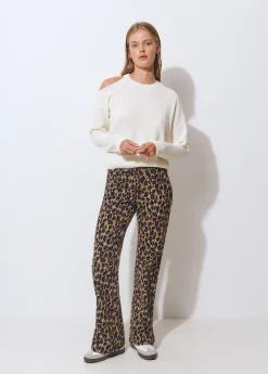 Jerséis|Punto*Brownie Jersey cut out chenilla Crudo