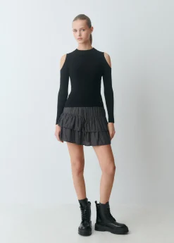 Jerséis|Punto*Brownie Jersey cut out hombros Negro