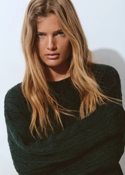 Jerséis|Punto*Brownie Jersey trenzas Verde