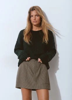 Jerséis|Punto*Brownie Jersey trenzas Verde