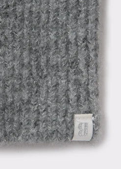 Guantes Y Mitones*Brownie Mitón bicolor lurex Grismedio