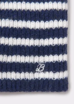 Guantes Y Mitones*Brownie Mitón rayas Azul