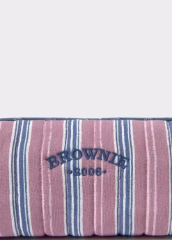 Accesorios De Viaje*Brownie Neceser estampado pequeño Rosado