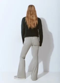 Pantalones*Brownie Pantalón campana cinturón Verde