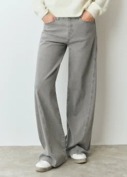 Pantalones*Brownie Pantalón corte lateral Gris