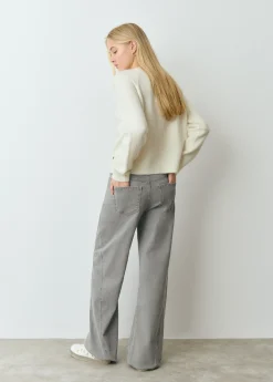 Pantalones*Brownie Pantalón corte lateral Gris