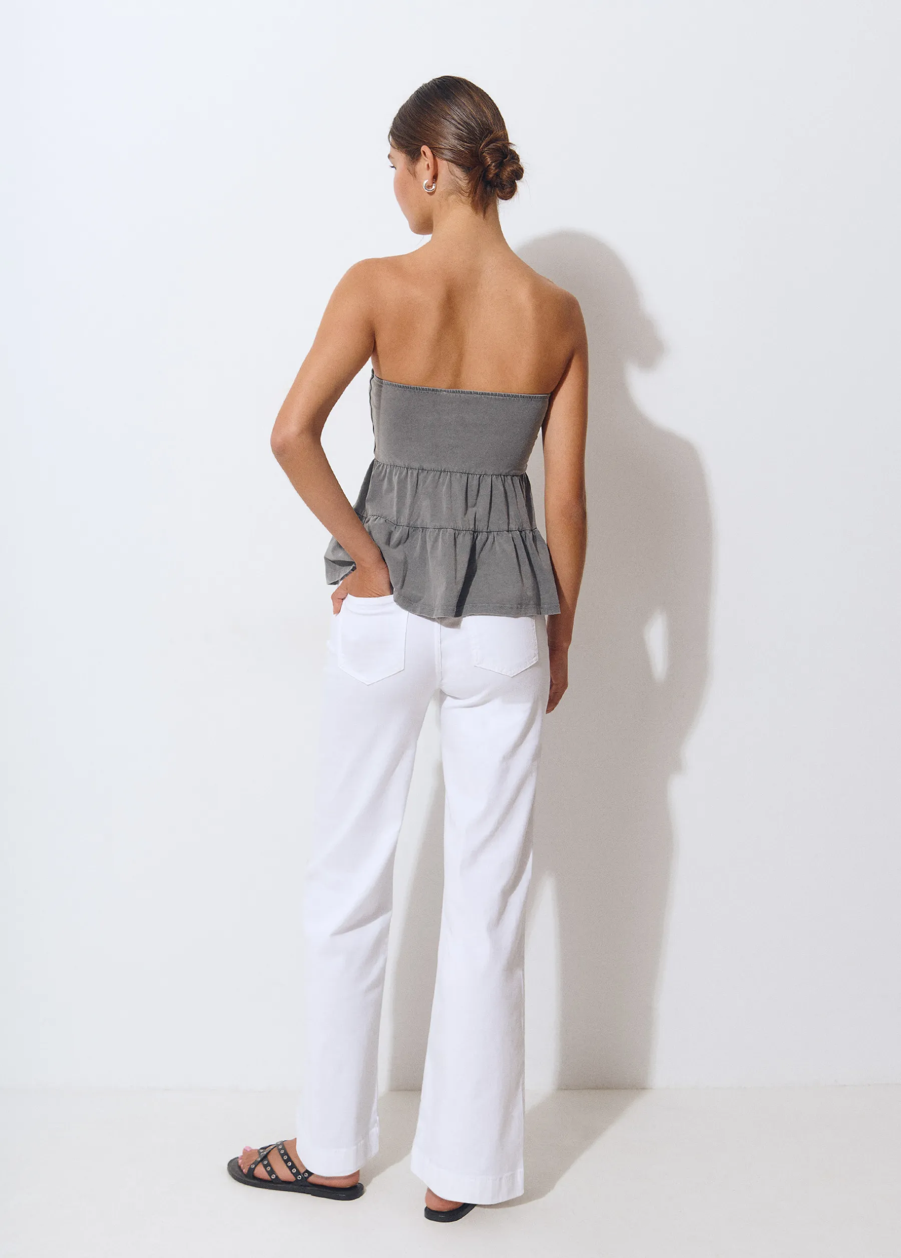 Pantalones*Brownie Pantalón culotte bordado estrellas