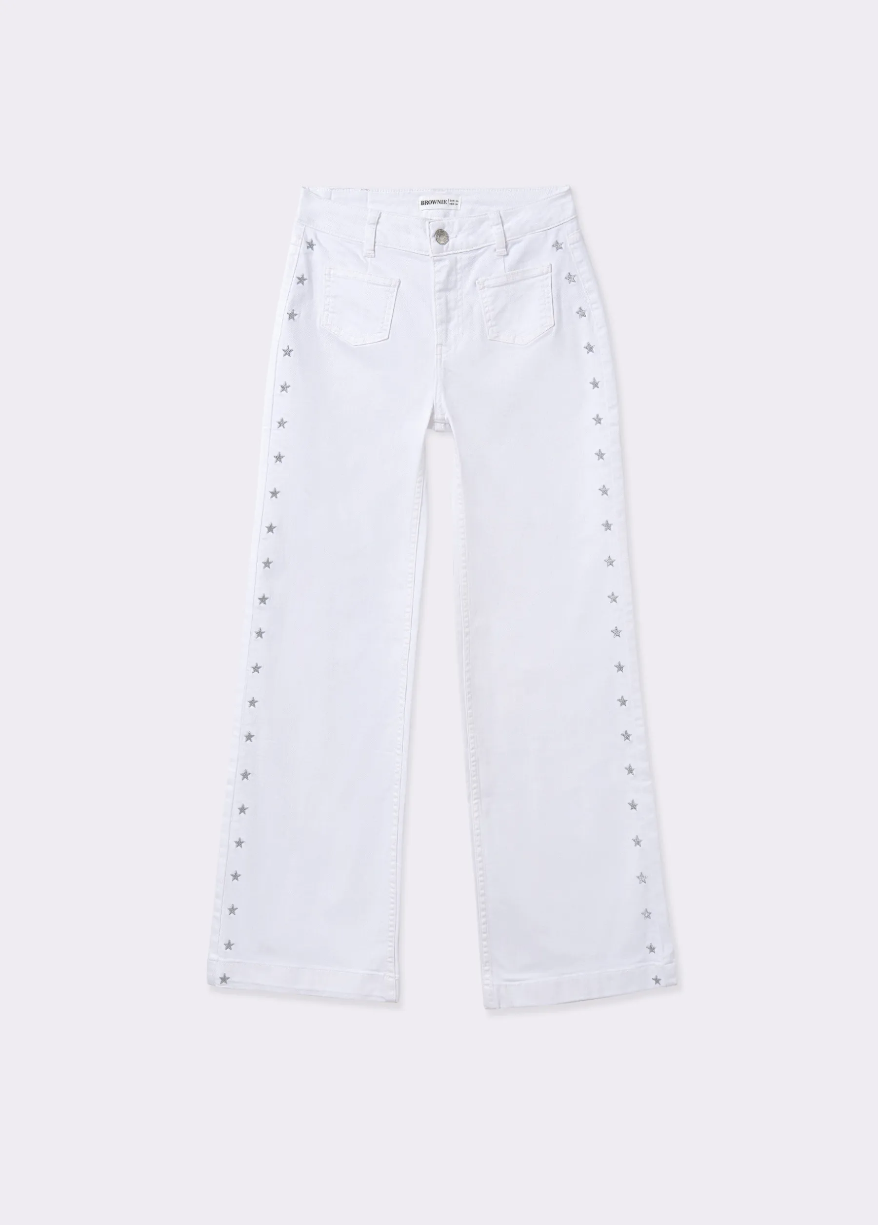 Pantalones*Brownie Pantalón culotte bordado estrellas