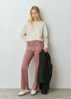 Pantalones*Brownie Pantalón culotte botones frontales Rosado