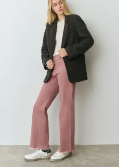 Pantalones*Brownie Pantalón culotte botones frontales Rosado