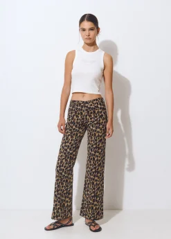 Pantalones*Brownie Pantalón estampado animal Marron