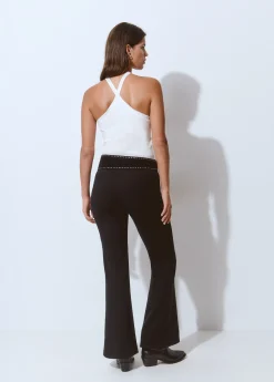 Pantalones*Brownie Pantalón flare Negro