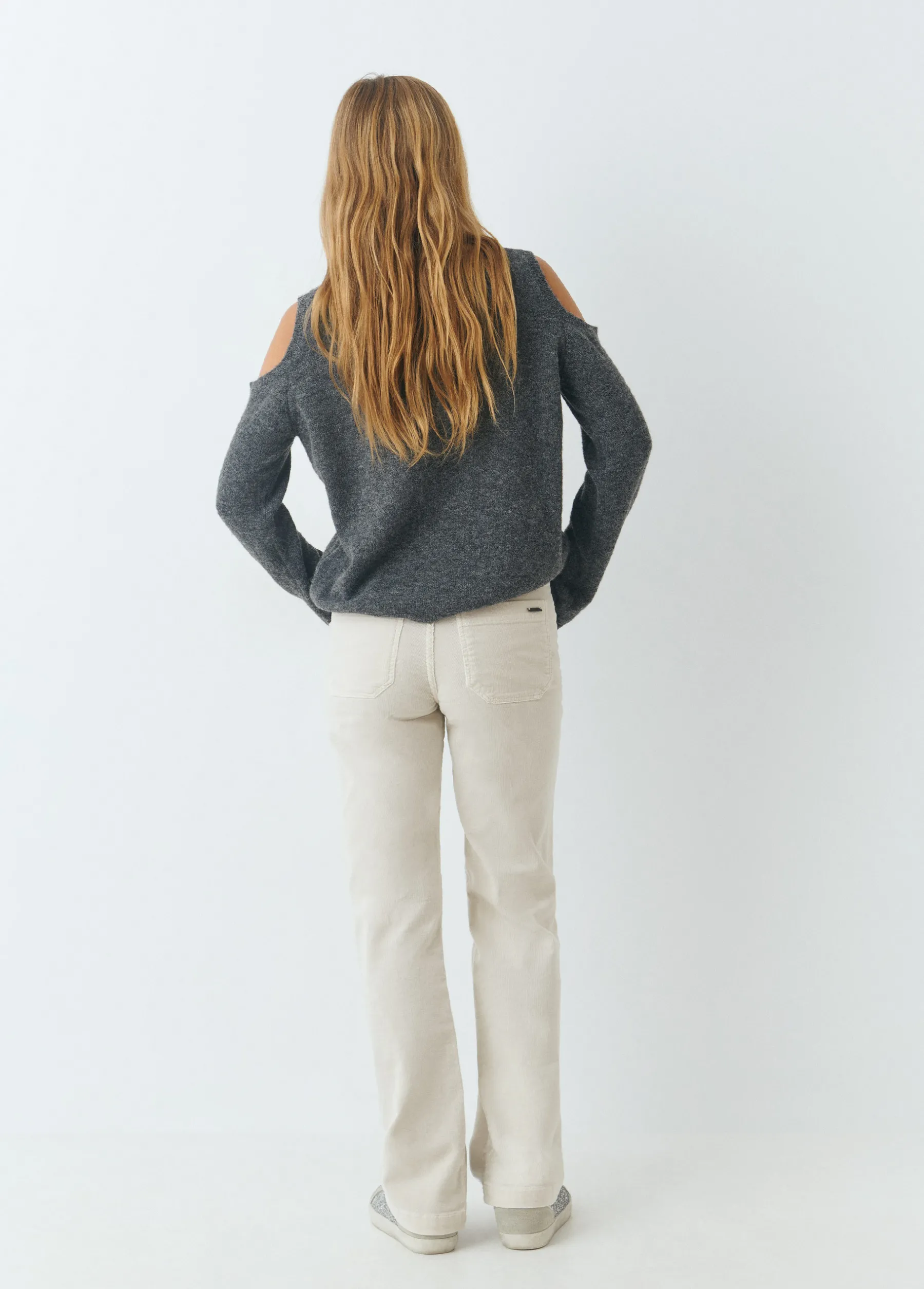 Pantalones*Brownie Pantalón pana culotte Crudo