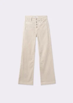 Pantalones*Brownie Pantalón pana culotte Crudo