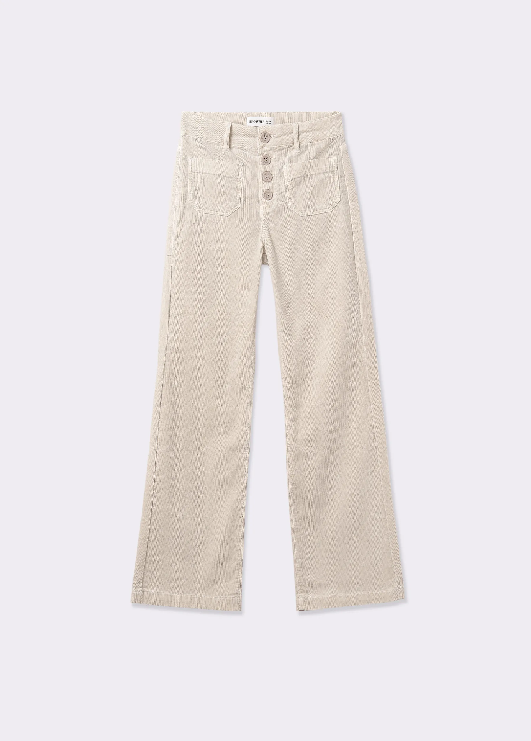 Pantalones*Brownie Pantalón pana culotte Crudo