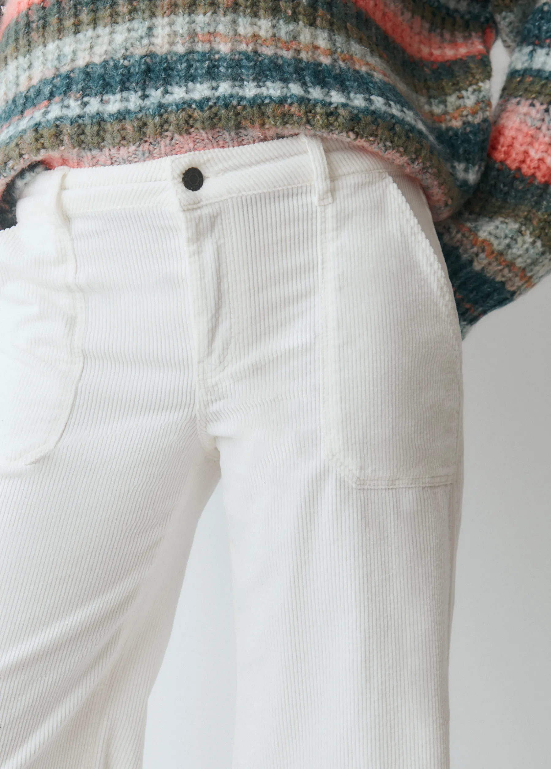 Pantalones*Brownie Pantalón pana culotte Crudo