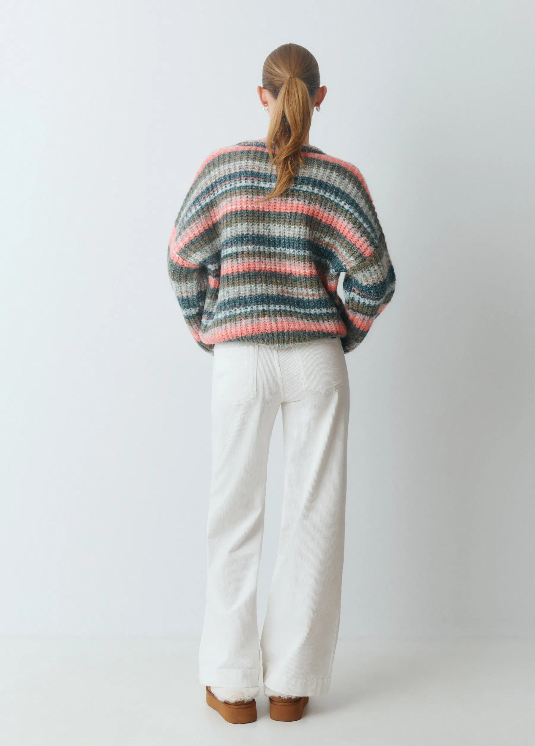 Pantalones*Brownie Pantalón pana culotte Crudo