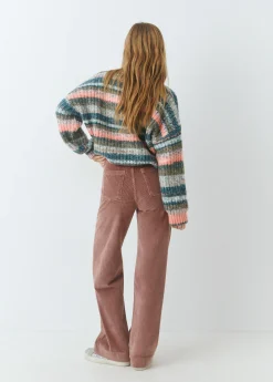 Pantalones*Brownie Pantalón pana culotte Rosado