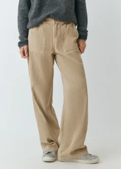 Pantalones*Brownie Pantalón pana recto Arena