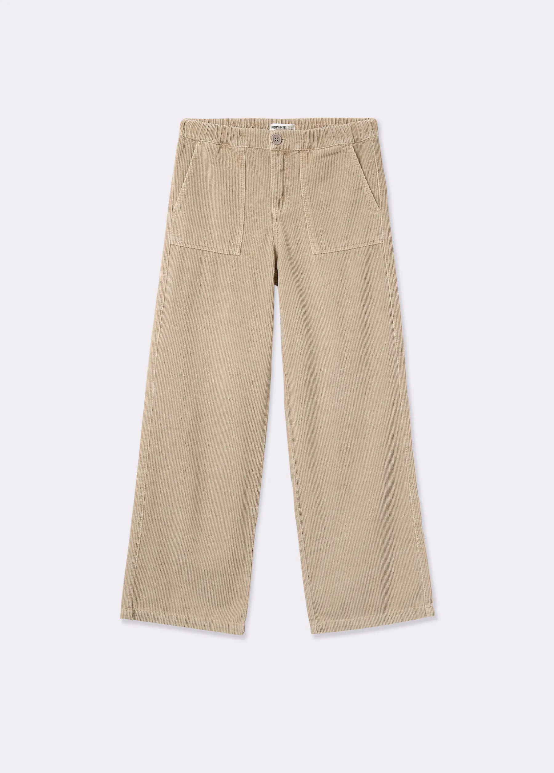 Pantalones*Brownie Pantalón pana recto Arena