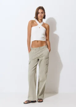 Pantalones*Brownie Pantalón recto cargo Kaki