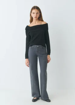 Pantalones*Brownie Pantalón recto estrellas Gris